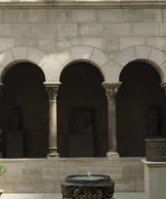 Antique Italian Limestone portal with its metal gate circa 1700's