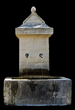 Unique Antique Limestone Fountain by Ancient Surfaces
